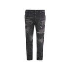 Dsquared² Black Cotton Jeans Denim