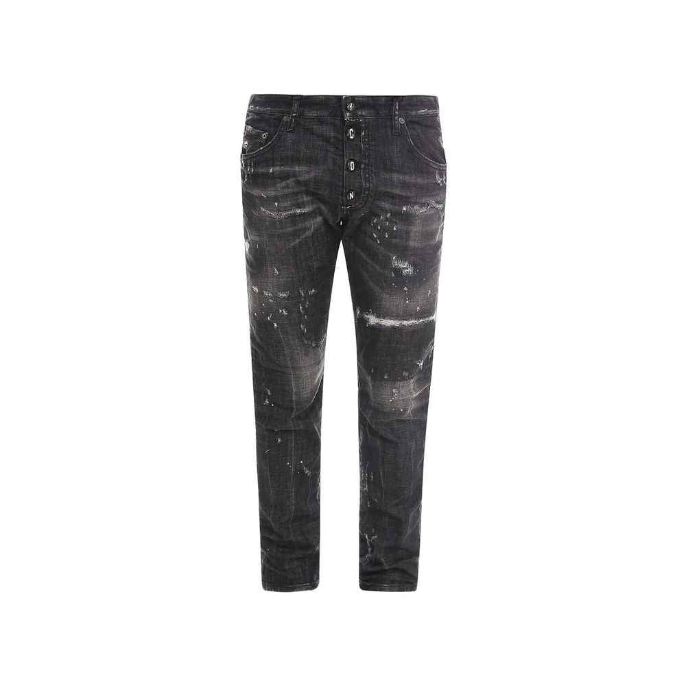 Dsquared² Black Cotton Jeans Denim