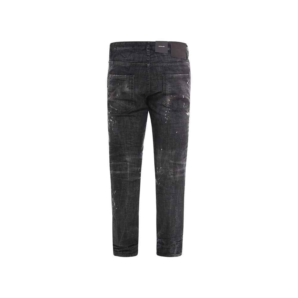 Dsquared² Black Cotton Jeans Denim