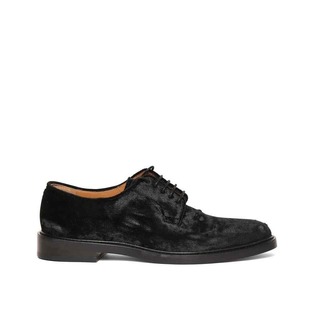Maison Margiela Black Polyester Oxfords And Derbies