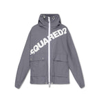 Dsquared² Gray Cotton Shell Jacket