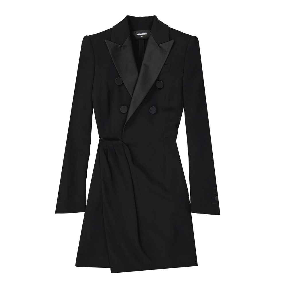Dsquared² Black Viscose Cocktail Dress