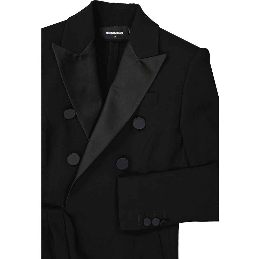 Dsquared² Black Viscose Cocktail Dress