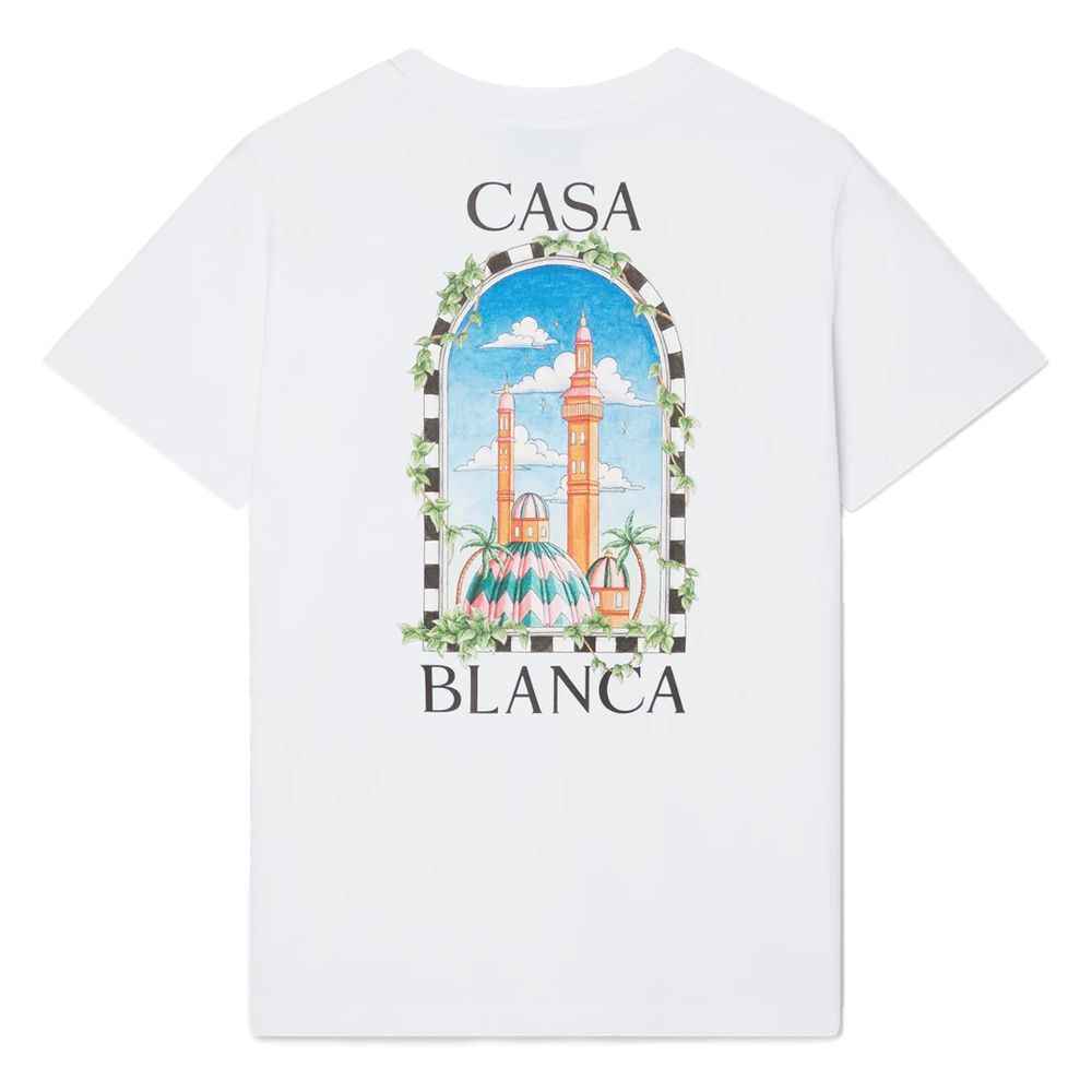 Casablanca White Cotton T-Shirt