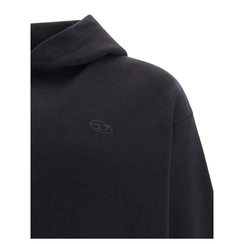 Diesel Black Elastane Sweatshirt