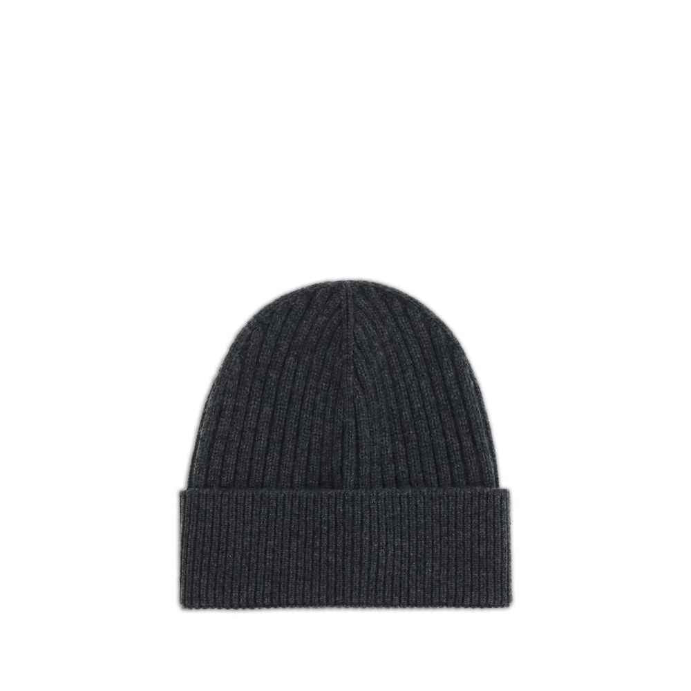 Moncler Grenoble Black Merino Wool Beanie