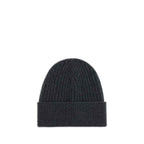 Moncler Grenoble Black Merino Wool Beanie