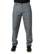Master Coat Gray Cotton Regular Fit Men Denim Trouser Jeans