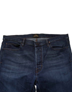 Vivienne Westwood Blue Mid Waist Cotton Men Cropped Denim Jeans