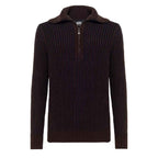 Alpha Studio Brown Wool Sweater
