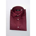 Baldinini Trend Red Cotton Shirt