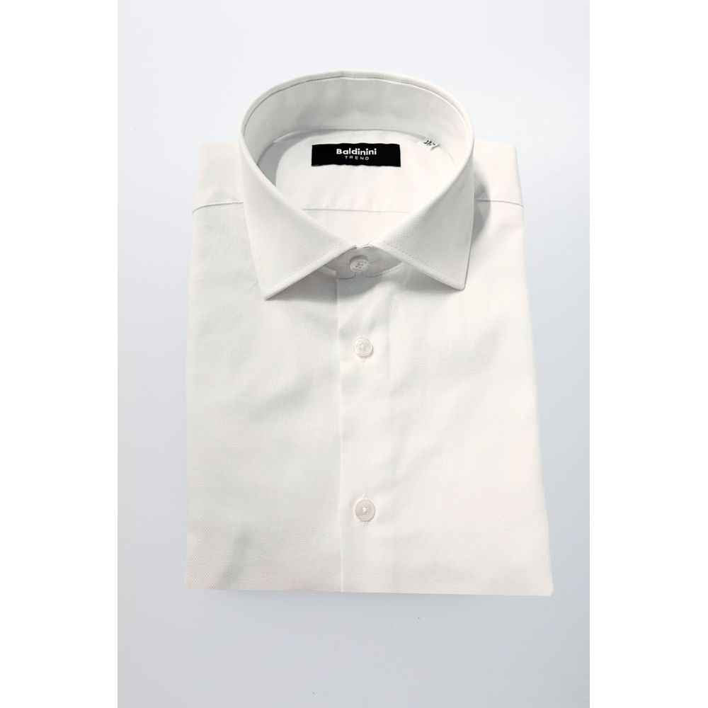 Baldinini Trend White Cotton Shirt
