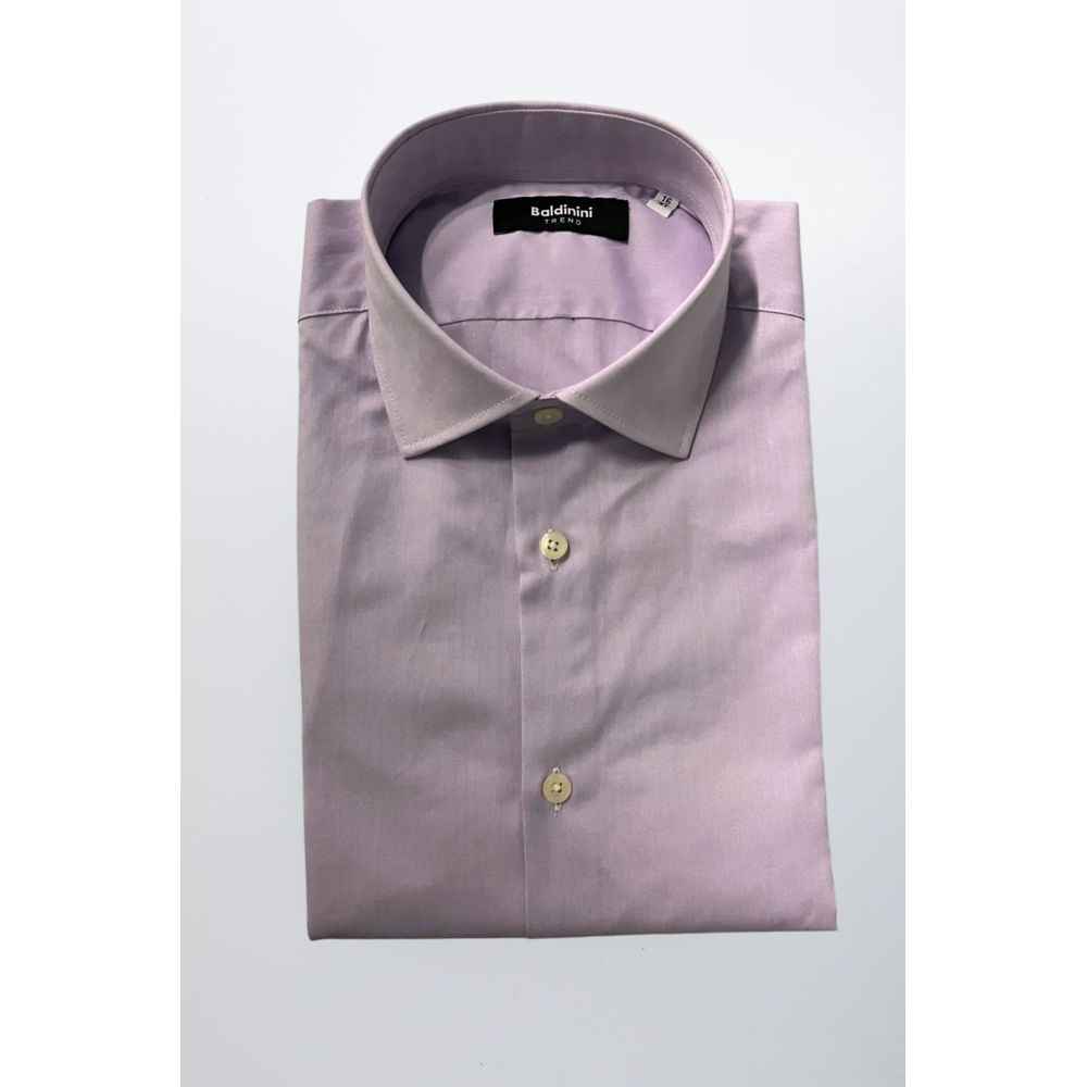 Baldinini Trend Purple Cotton Shirt