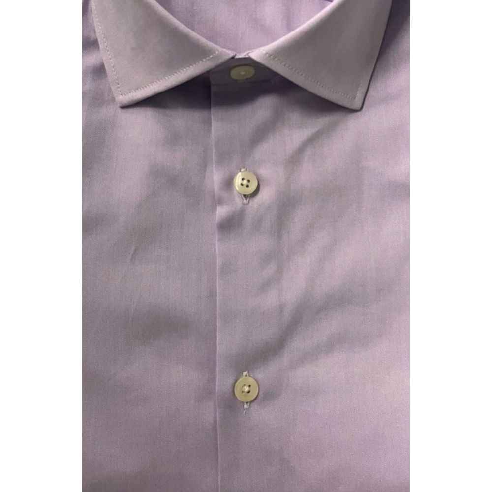 Baldinini Trend Purple Cotton Shirt
