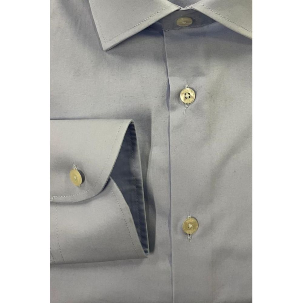 Baldinini Trend Light Blue Cotton Shirt