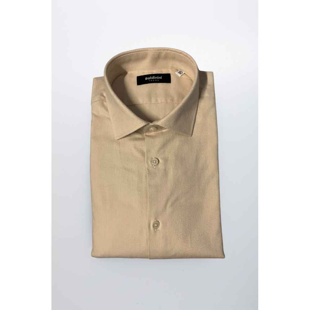 Baldinini Trend Beige Cotton Shirt