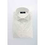 Baldinini Trend White Cotton Shirt