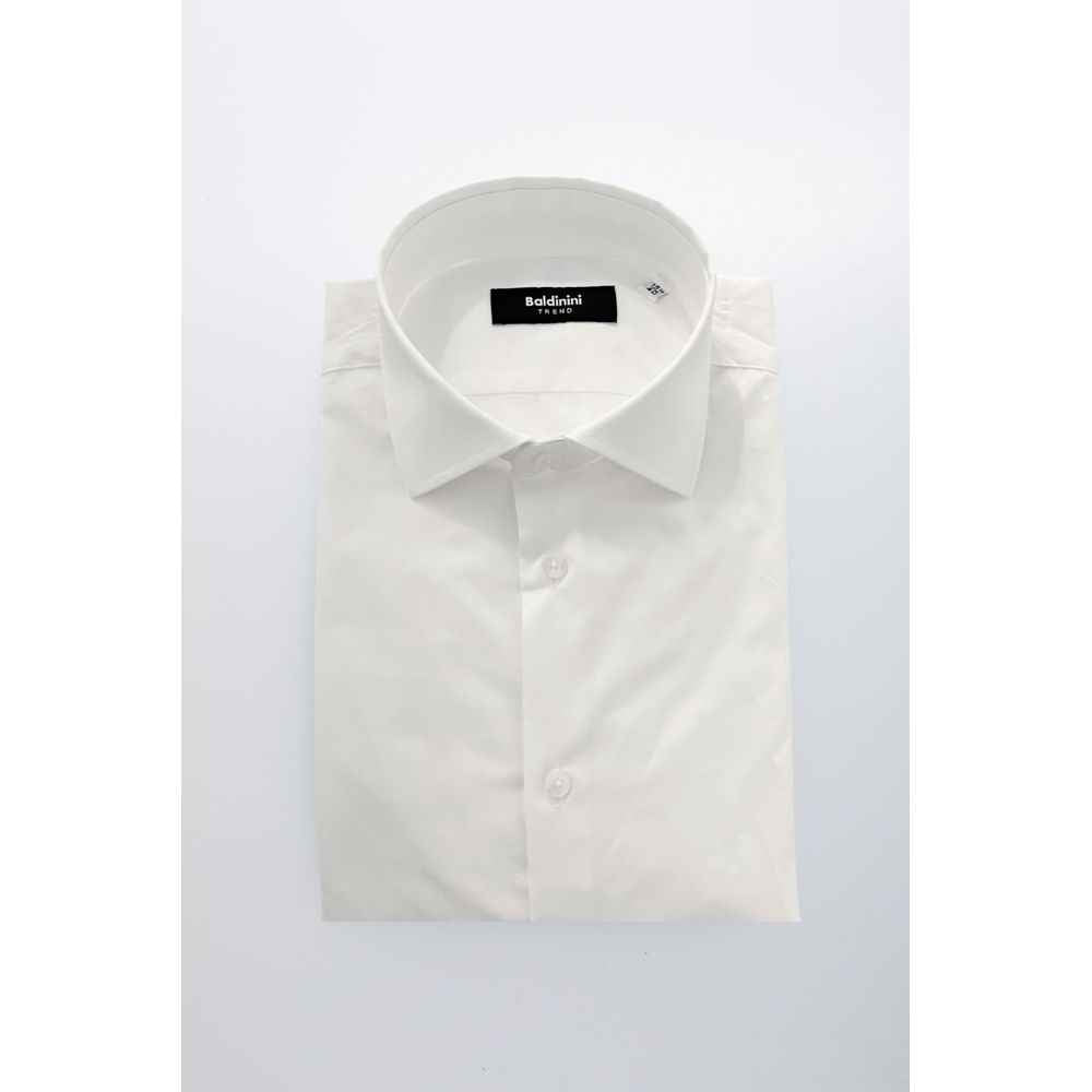 Baldinini Trend White Cotton Shirt