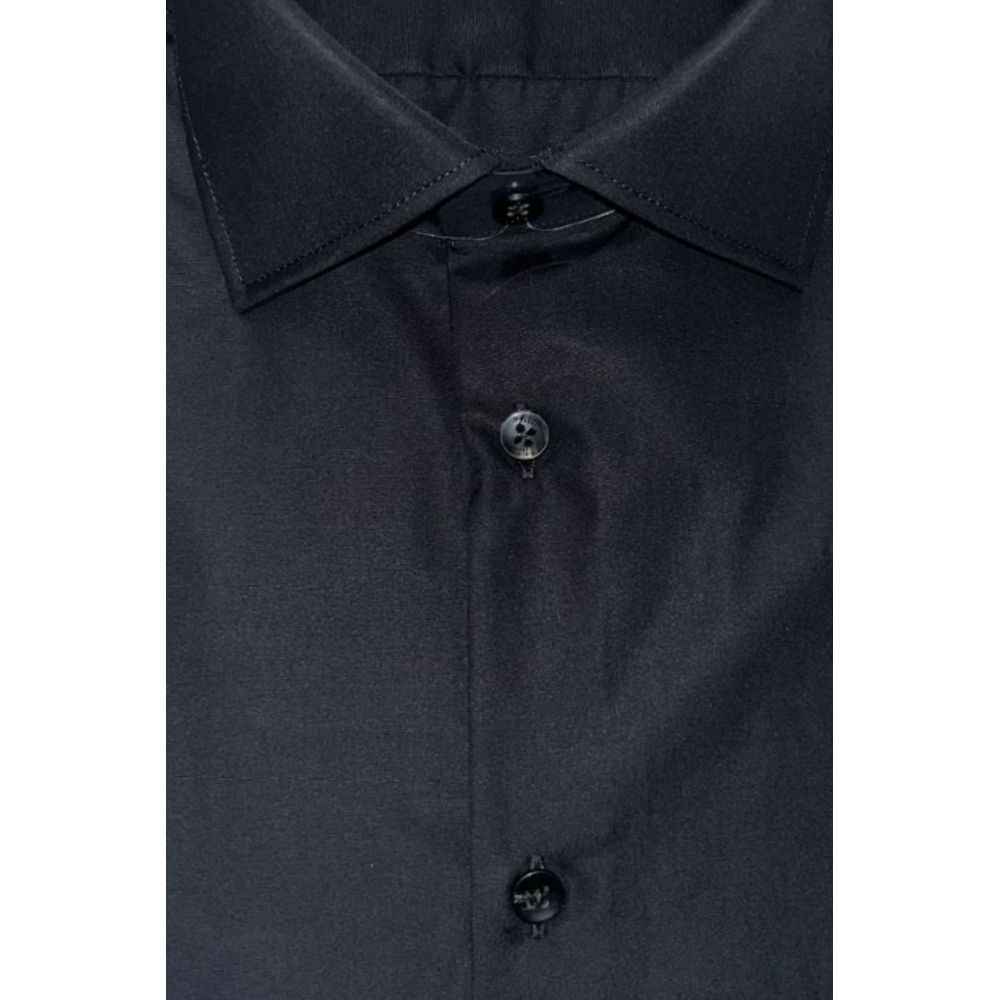 Baldinini Trend Black Cotton Shirt
