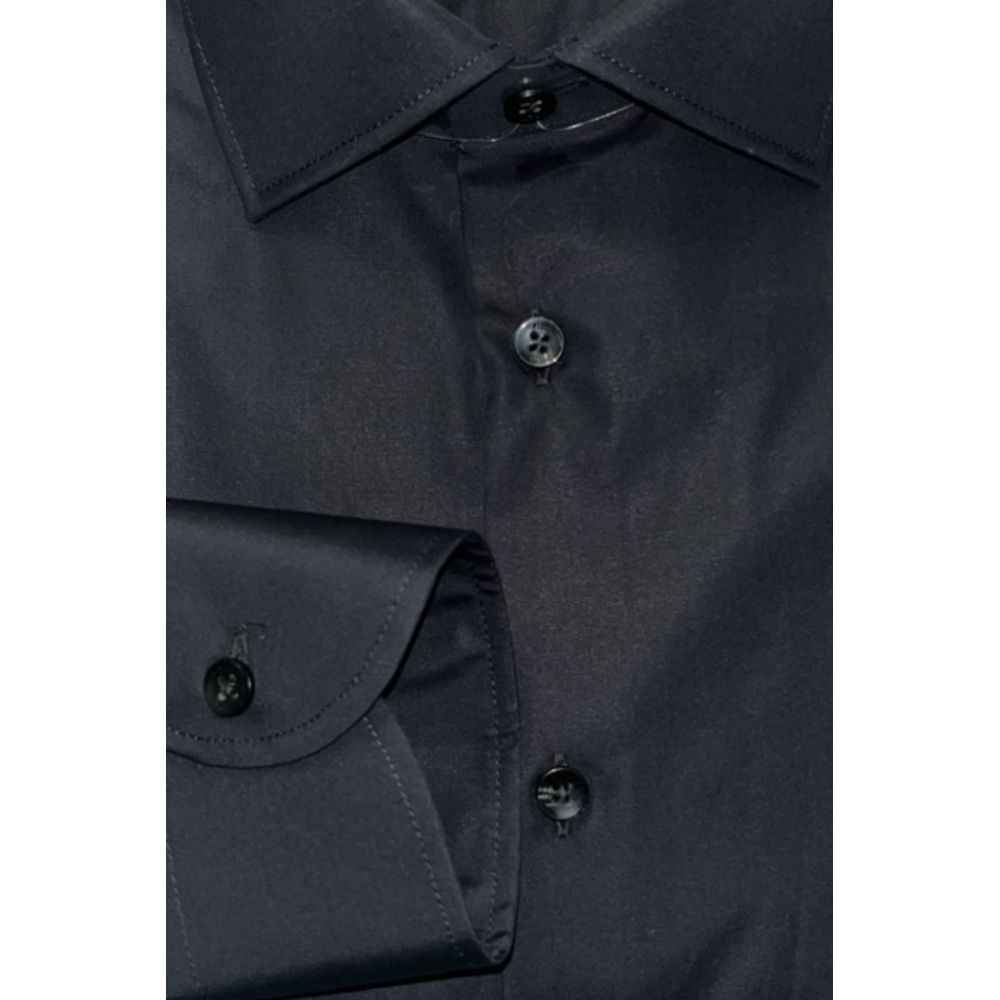 Baldinini Trend Black Cotton Shirt