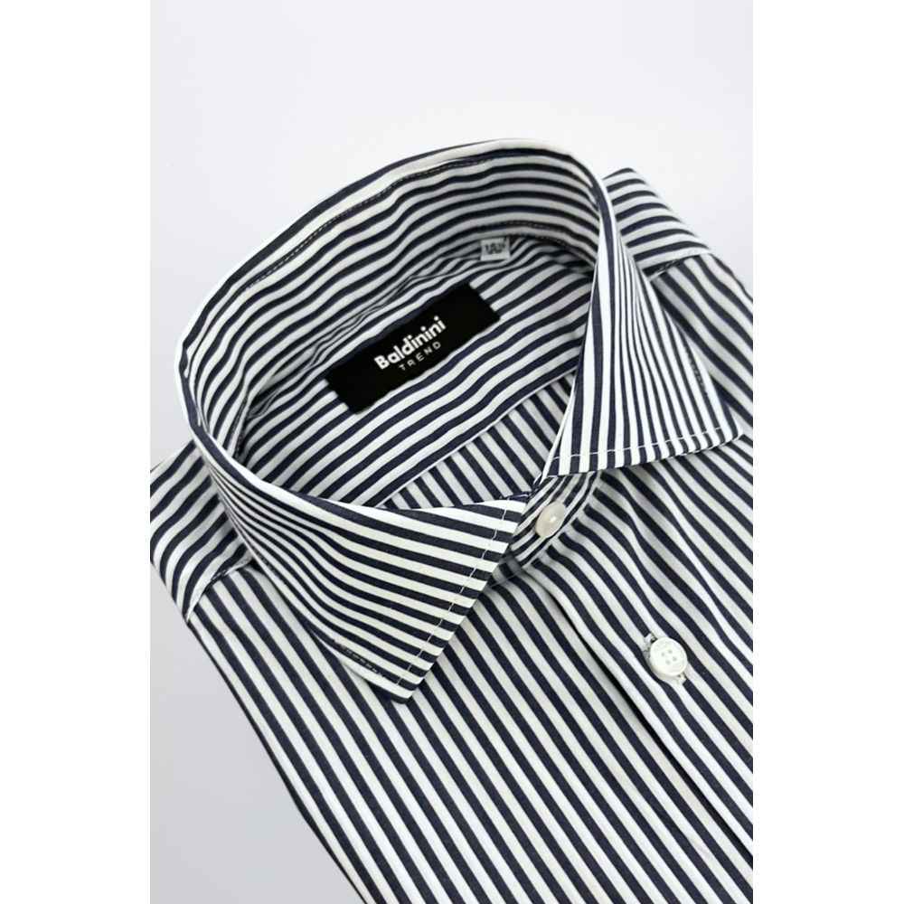 Baldinini Trend Blue Cotton Shirt