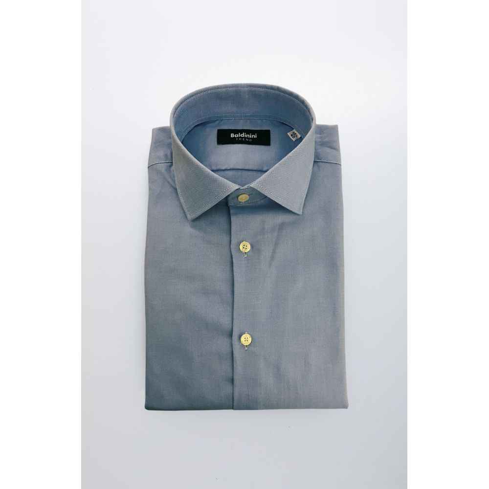 Baldinini Trend Light Blue Cotton Shirt