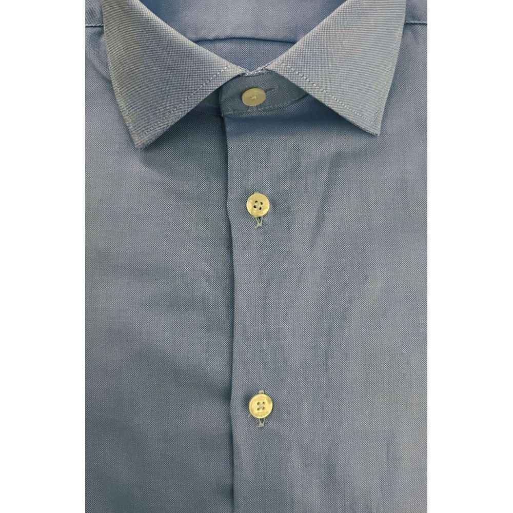 Baldinini Trend Light Blue Cotton Shirt