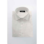 Baldinini Trend White Cotton Shirt