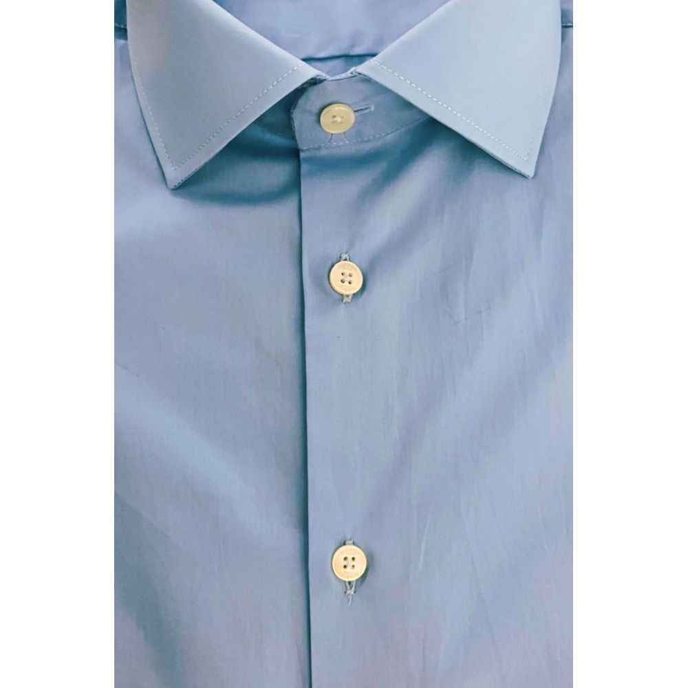 Baldinini Trend Light Blue Cotton Shirt