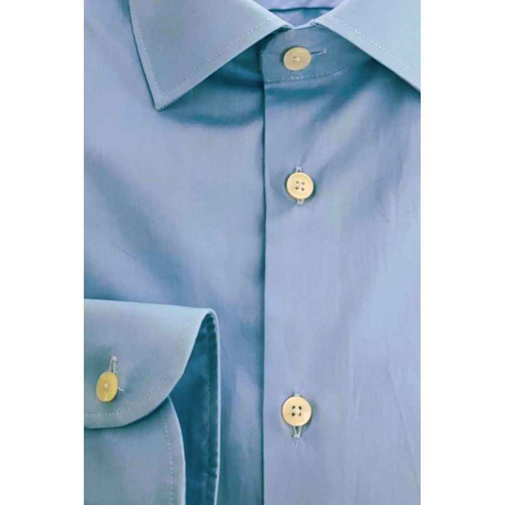 Baldinini Trend Light Blue Cotton Shirt