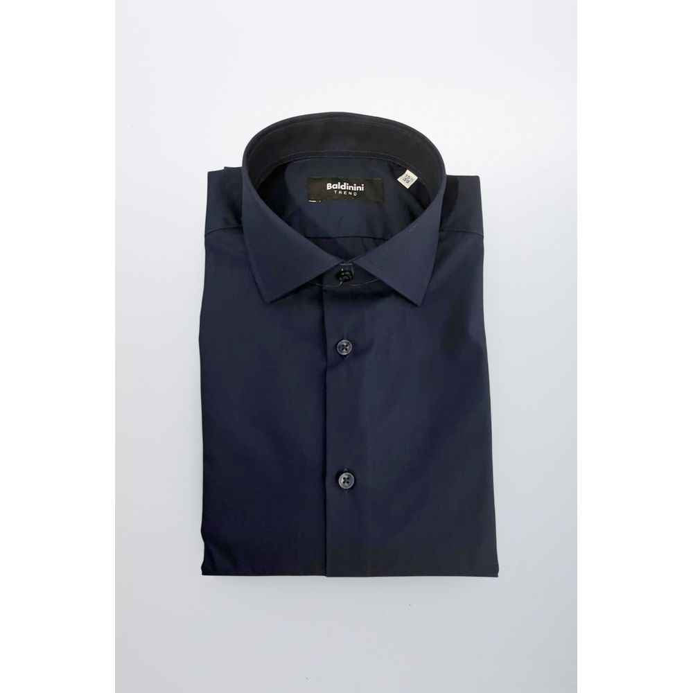 Baldinini Trend Blue Cotton Shirt
