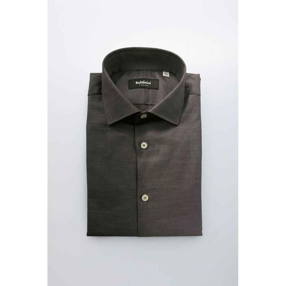 Baldinini Trend Gray Cotton Shirt