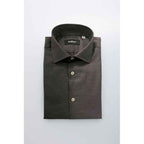Baldinini Trend Gray Cotton Shirt