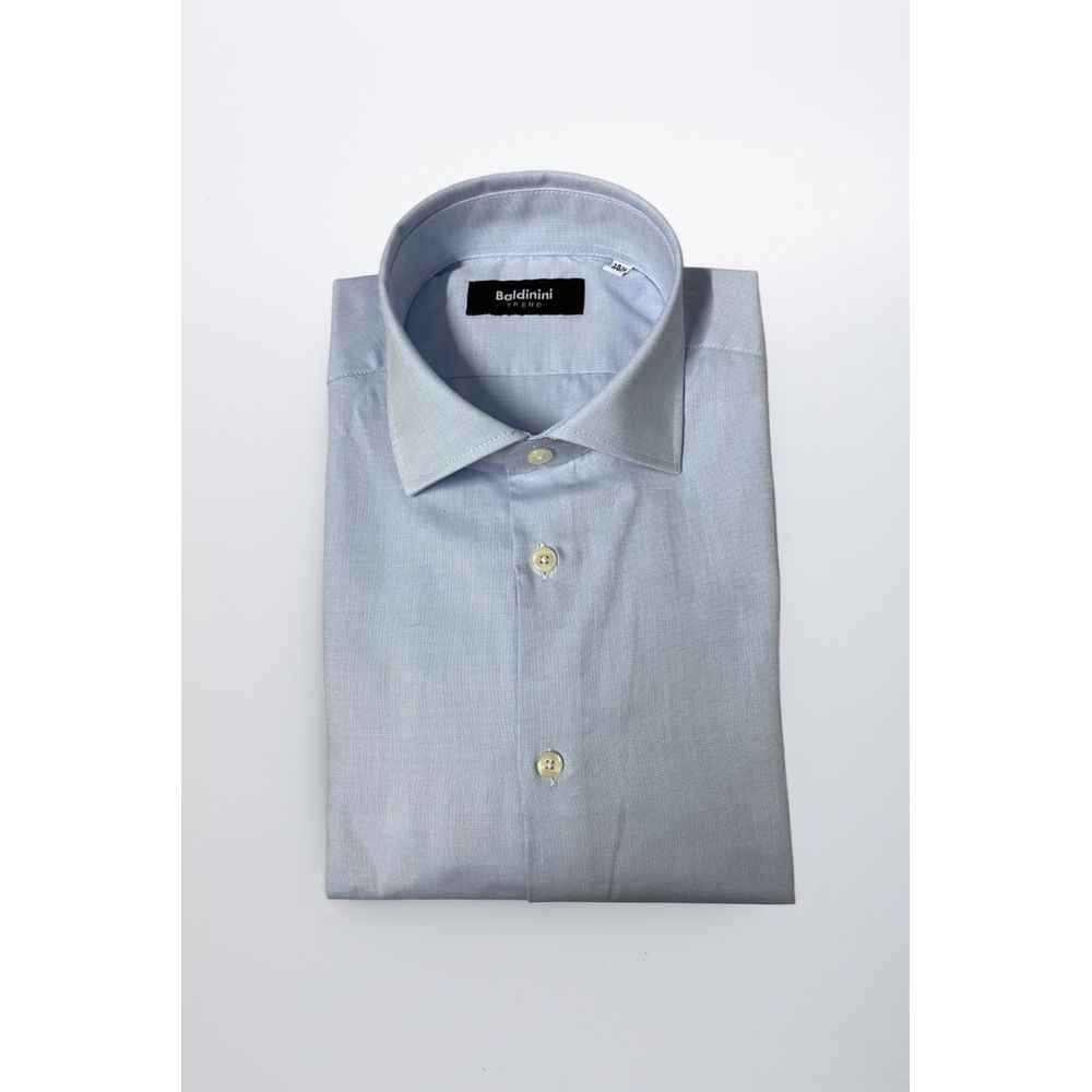 Baldinini Trend Light Blue Cotton Shirt