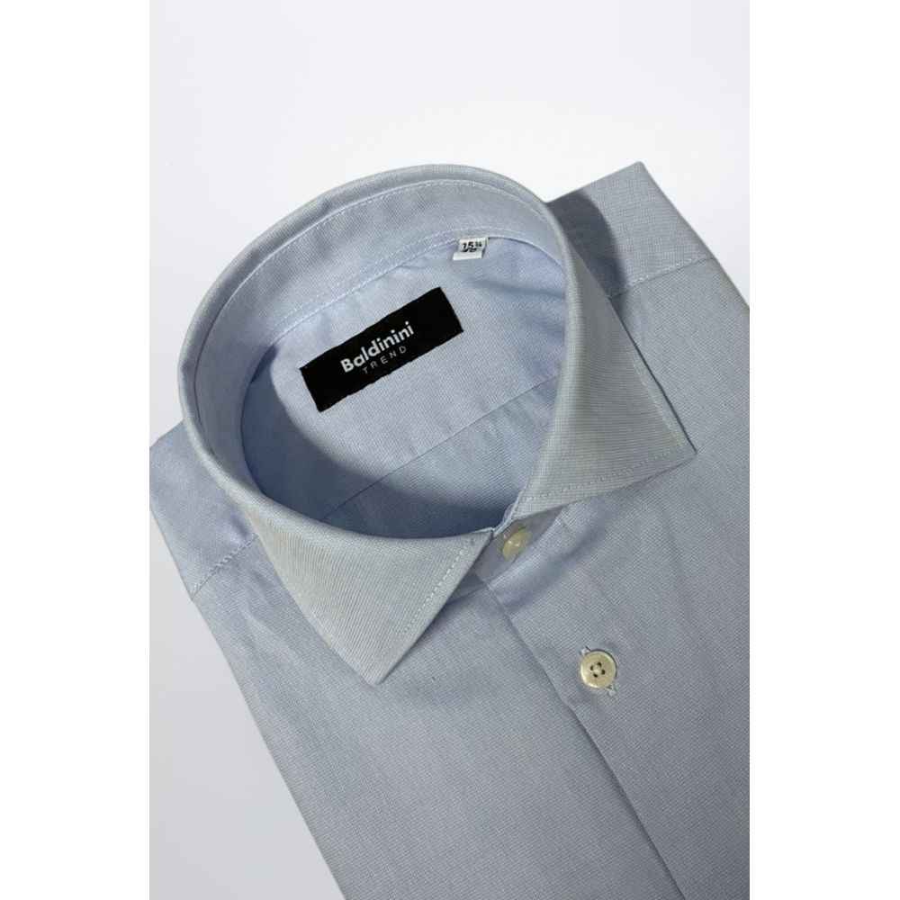 Baldinini Trend Light Blue Cotton Shirt