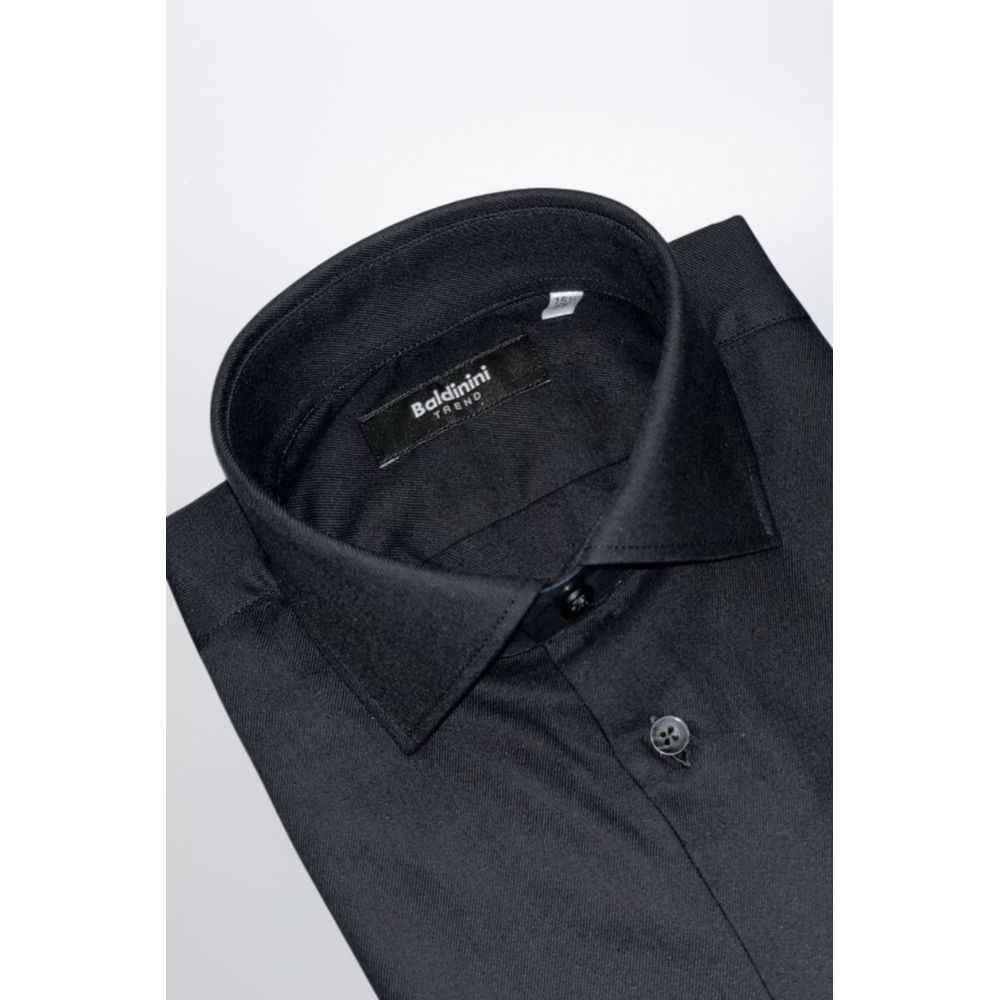 Baldinini Trend Black Cotton Shirt