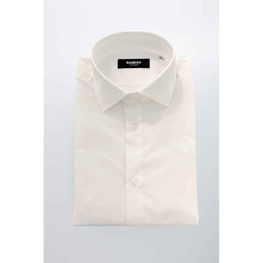 Baldinini Trend White Cotton Shirt