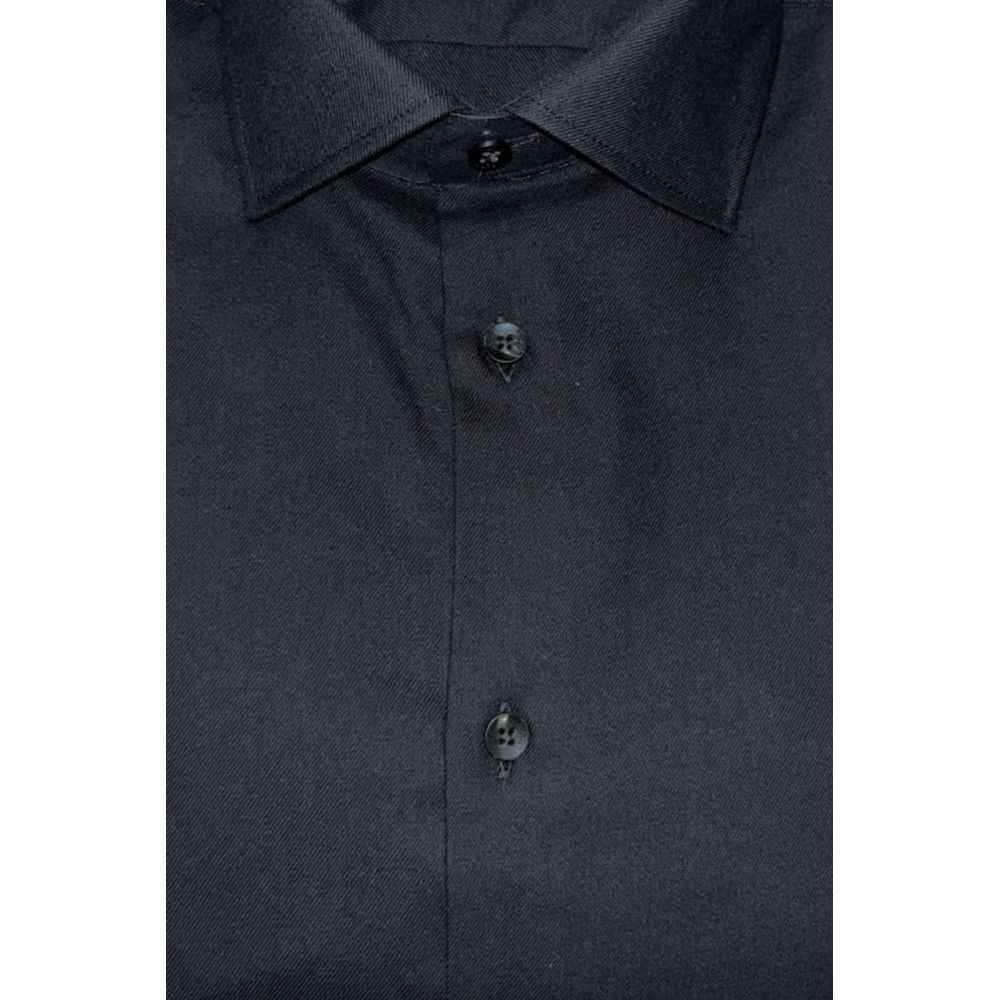 Baldinini Trend Black Cotton Shirt