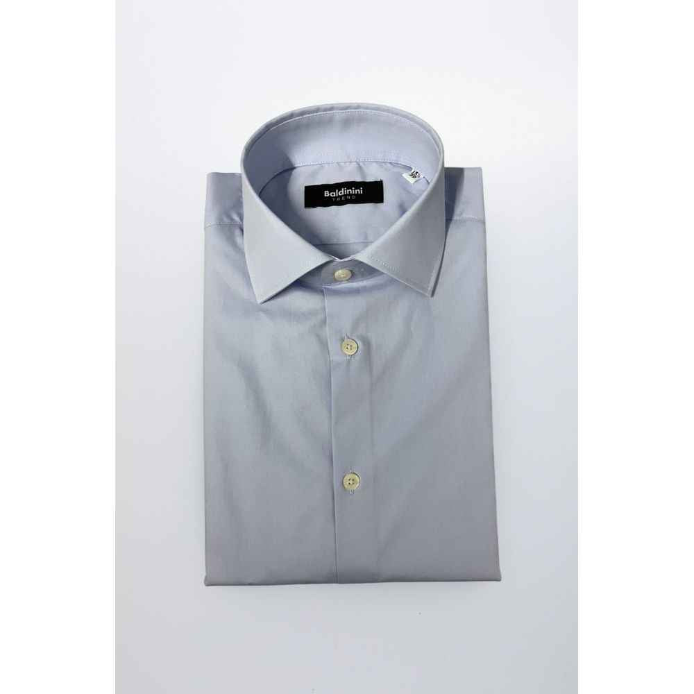 Baldinini Trend Light Blue Cotton Shirt