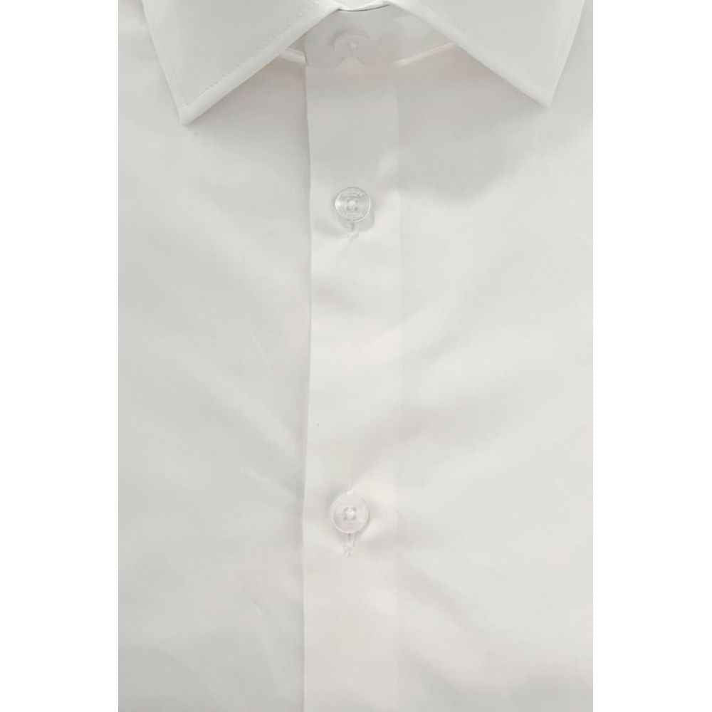 Baldinini Trend White Cotton Shirt