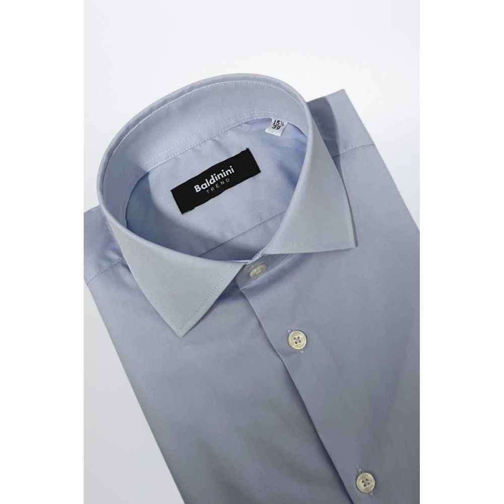 Baldinini Trend Light Blue Cotton Shirt