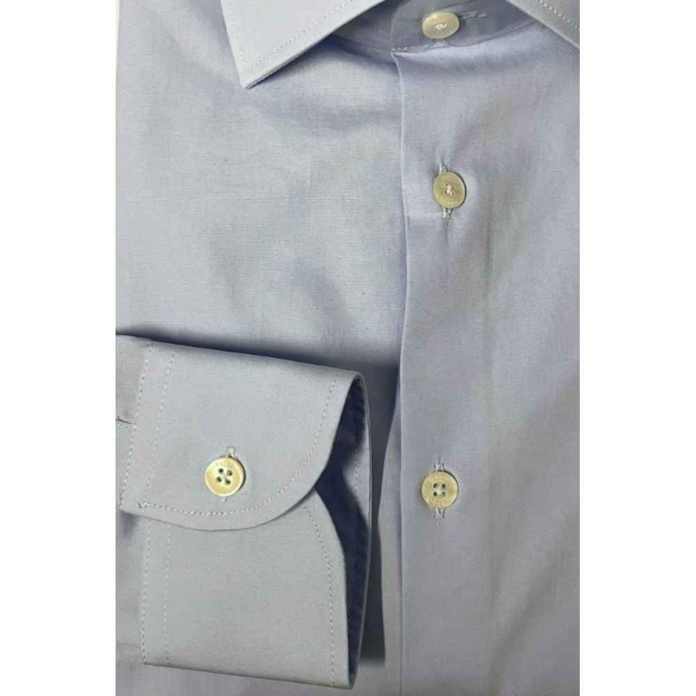 Baldinini Trend Light Blue Cotton Shirt