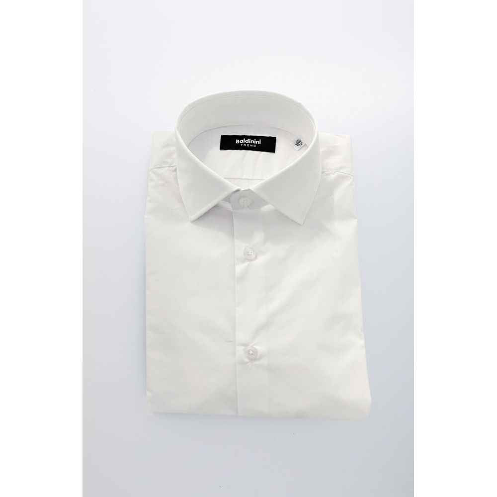 Baldinini Trend White Cotton Shirt