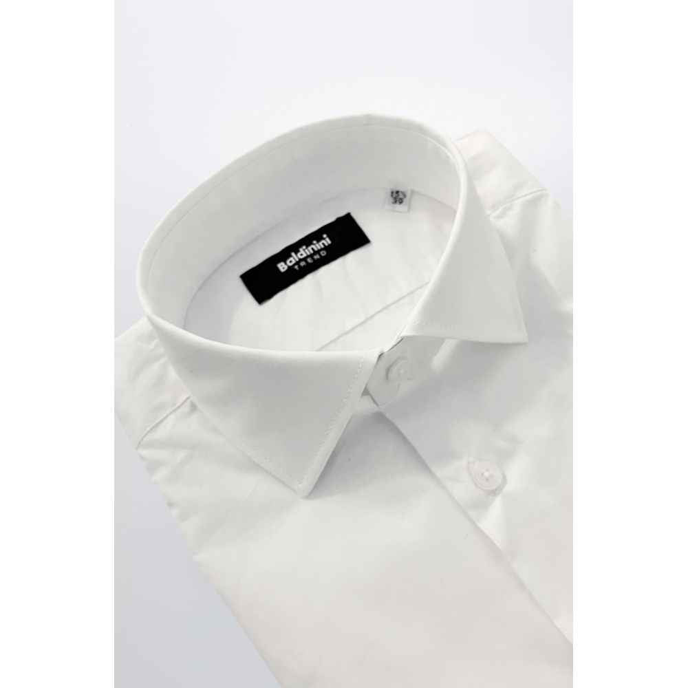 Baldinini Trend White Cotton Shirt