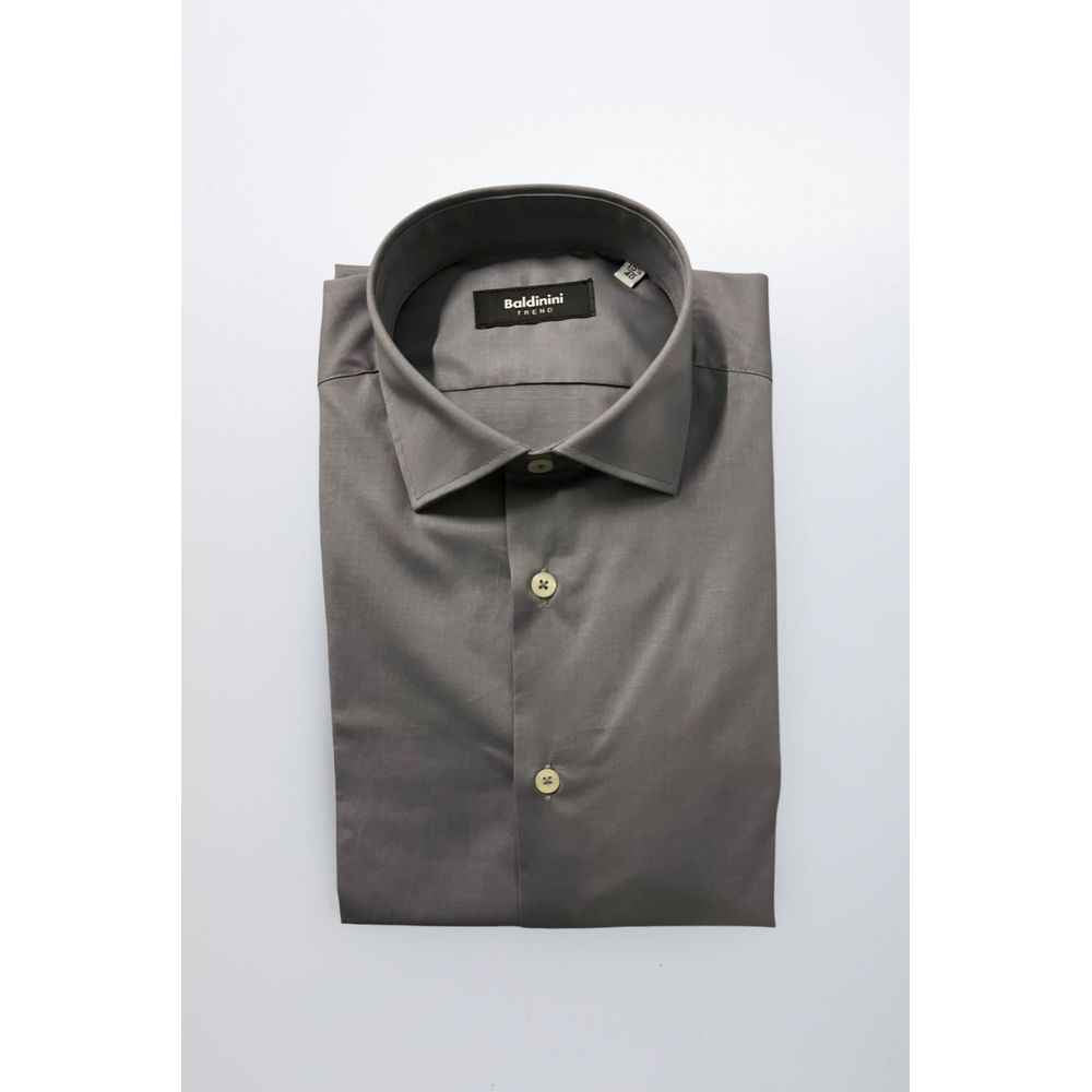 Baldinini Trend Gray Cotton Shirt