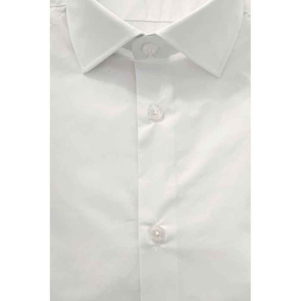 Baldinini Trend White Cotton Shirt