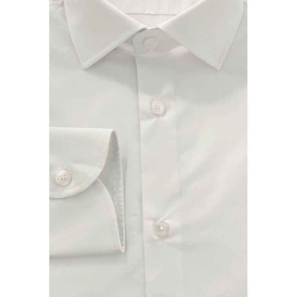 Baldinini Trend White Cotton Shirt