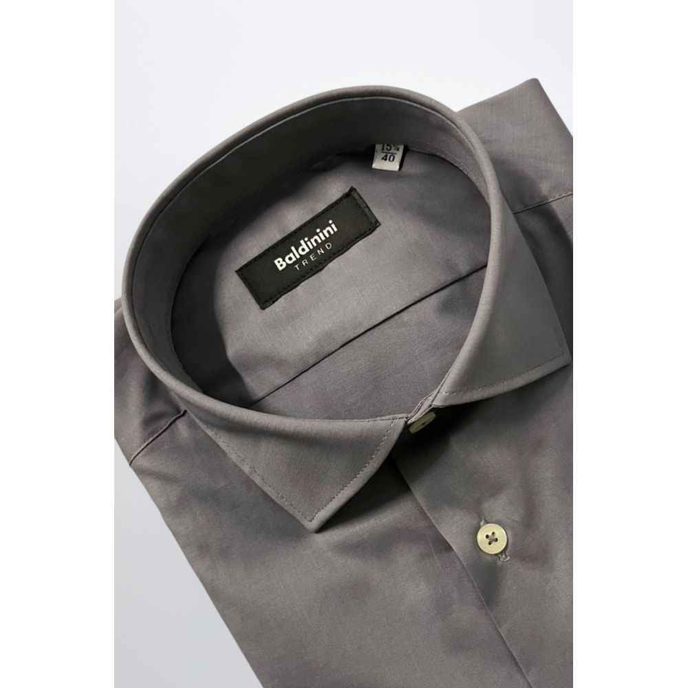 Baldinini Trend Gray Cotton Shirt