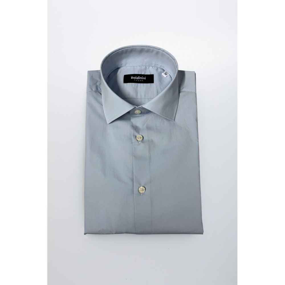 Baldinini Trend Light Blue Cotton Shirt