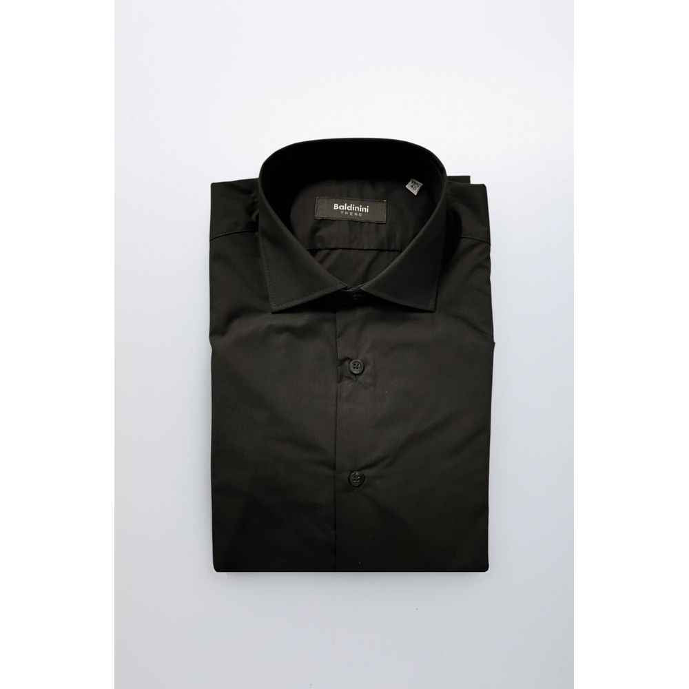 Baldinini Trend Black Cotton Shirt